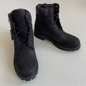 Timberland Black Nubuck 6" Waterproof Boot NWOB